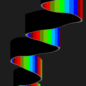 Waving RGB Grade Ribbon