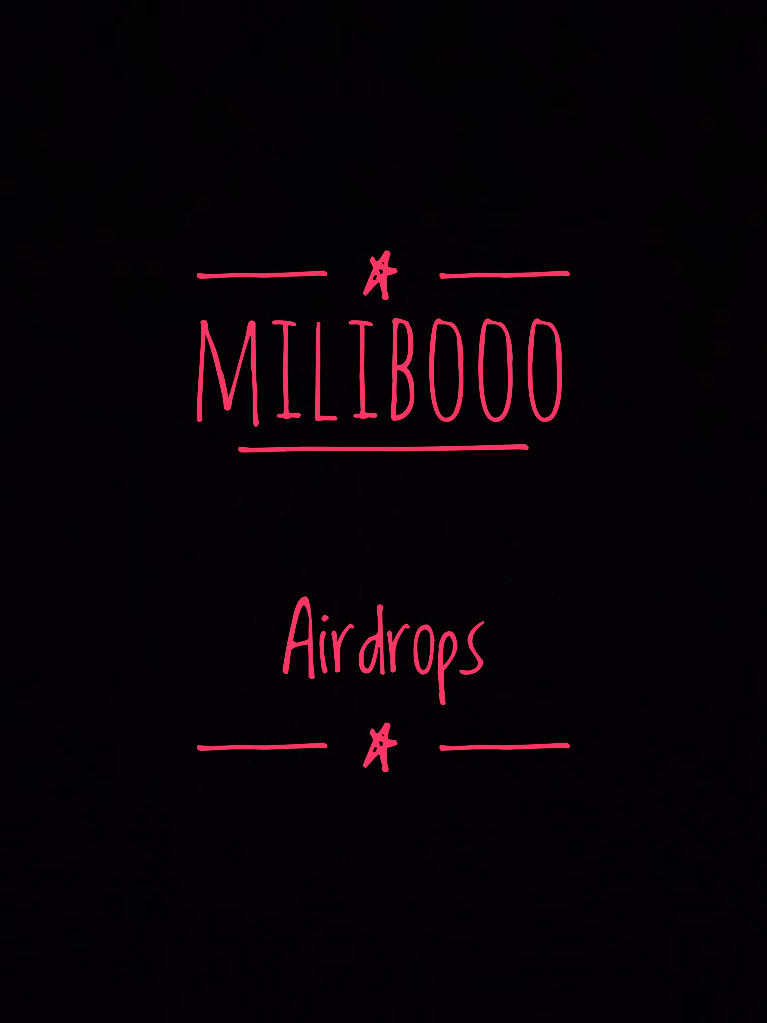 MILIBOOO AIRDROPS: AIRDROPS BY MILIBOOO