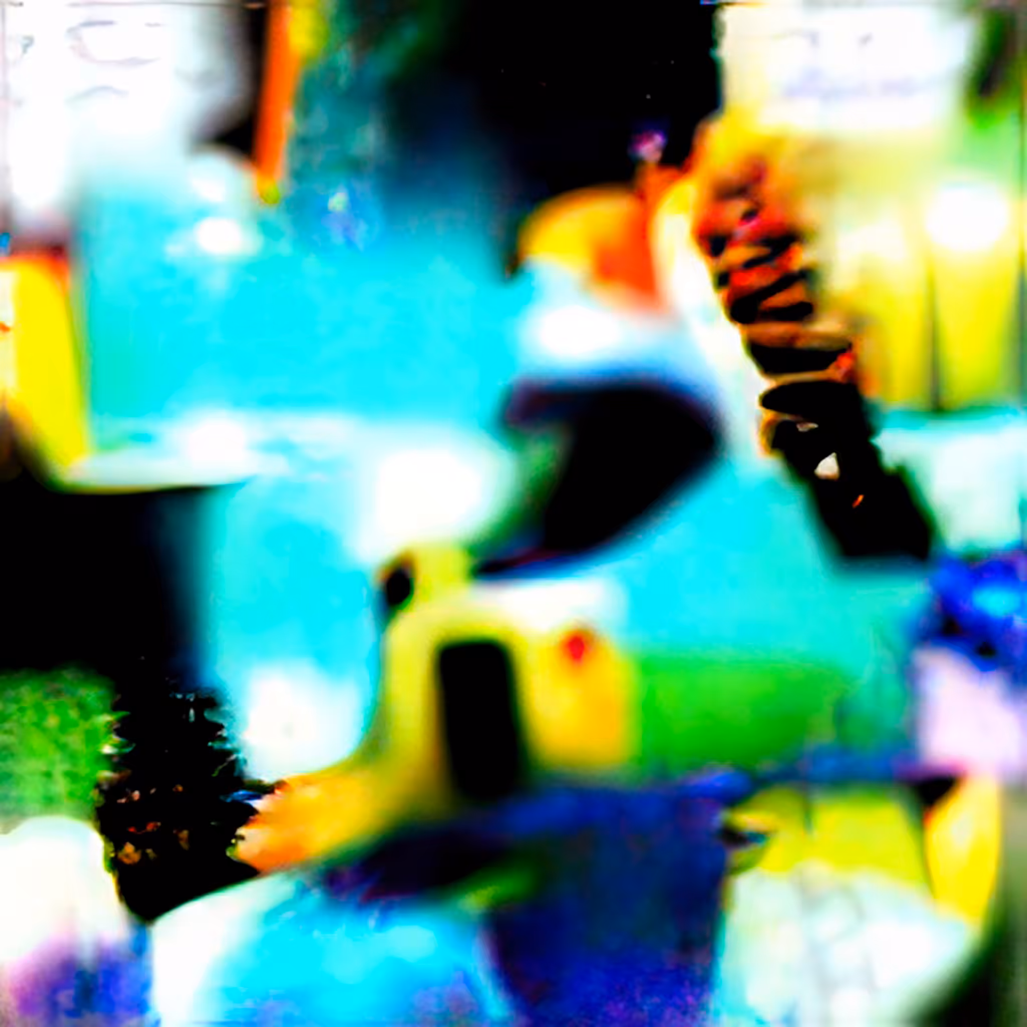A Blury Image of a Person in a Room (QS 72)