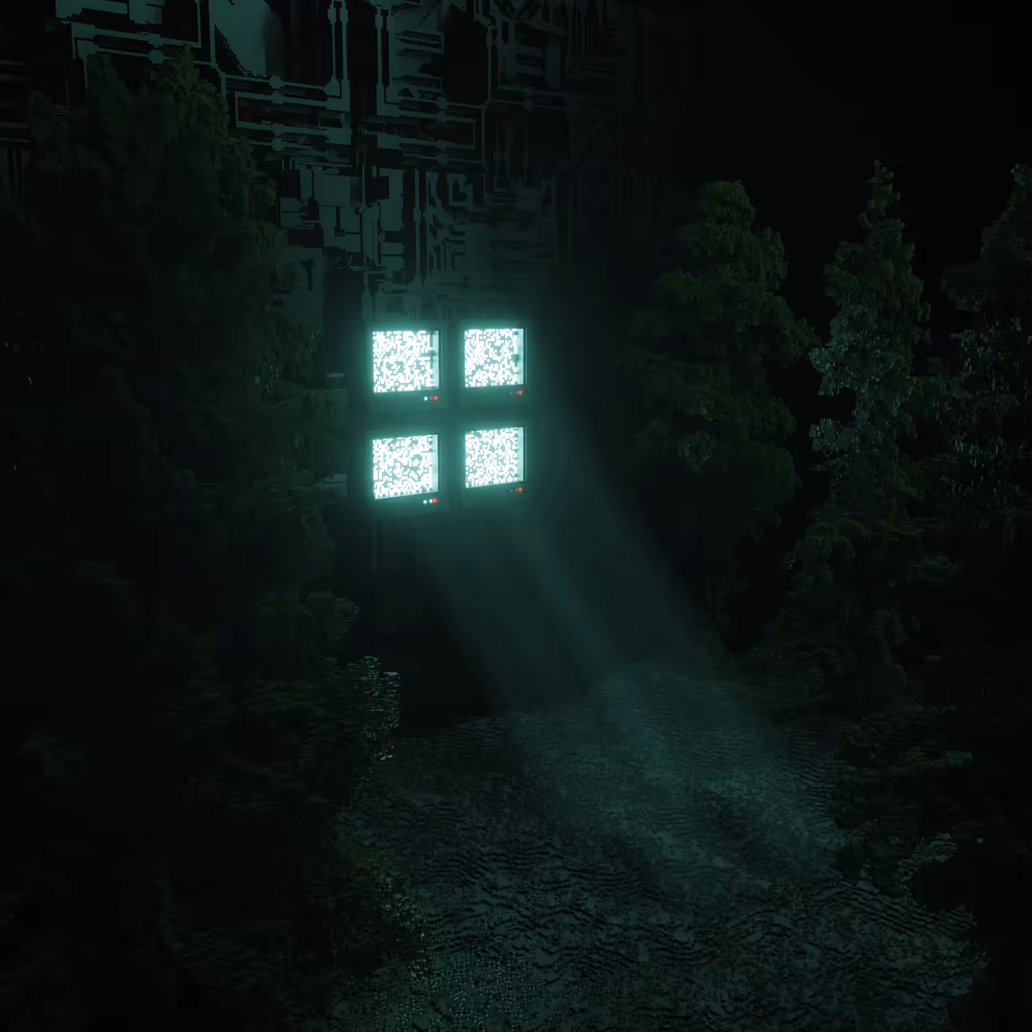 Outside
