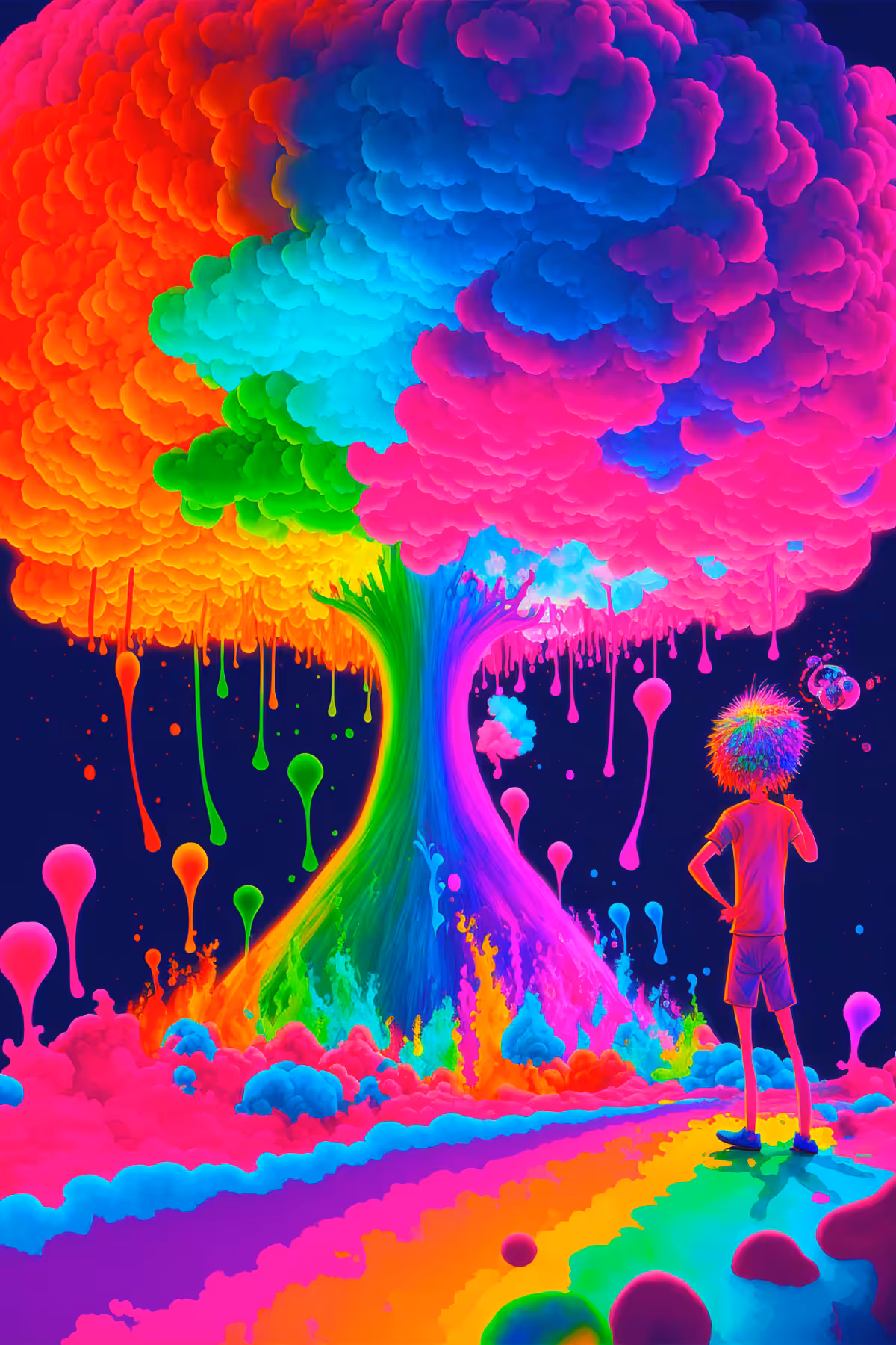 Rainbow Mushrooms