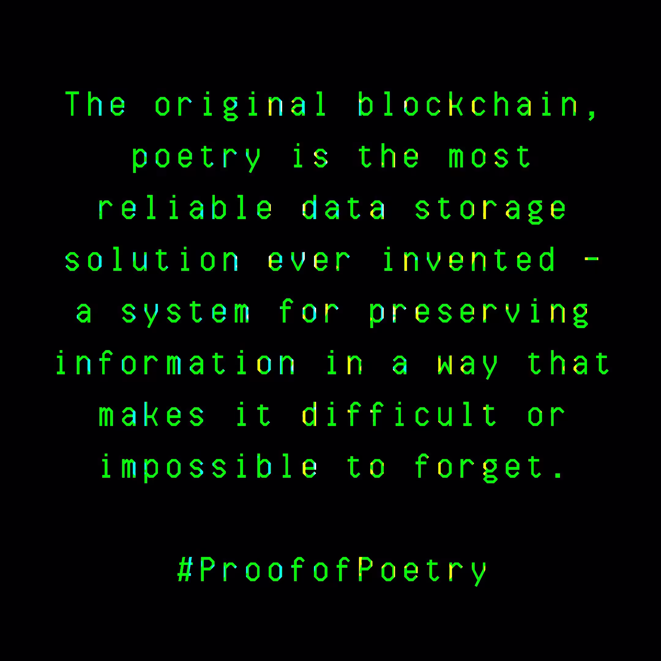 PROOF OF POETRY II