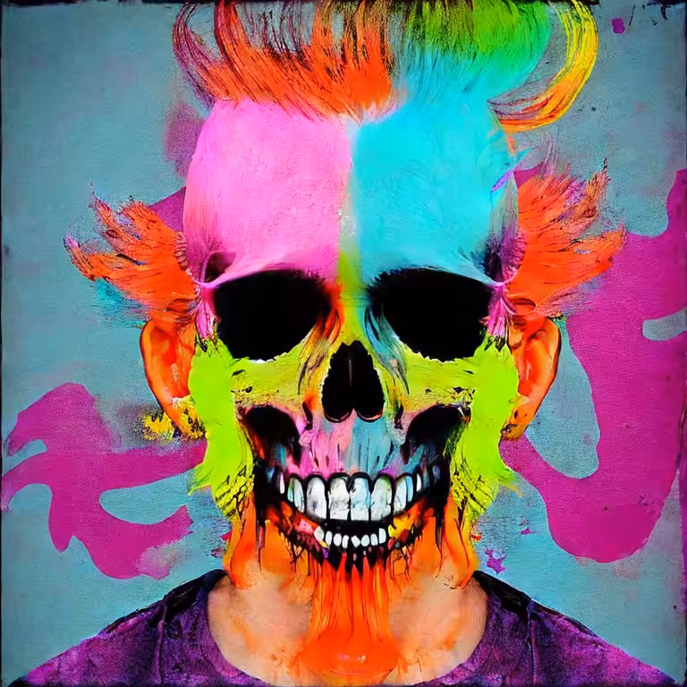 Cotton Candy Skull #27