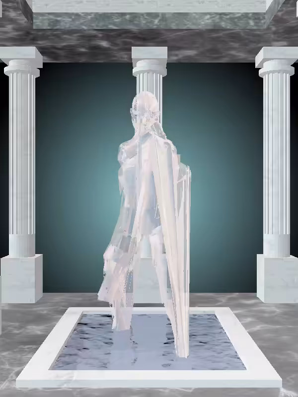 HeavenComputer: The Fading Punching Pastel Pearl Woman #1140
