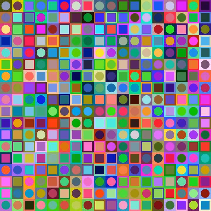 Square Dot Composition #266