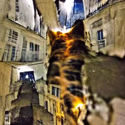 Fluffy the Cat's Paris Nocturne