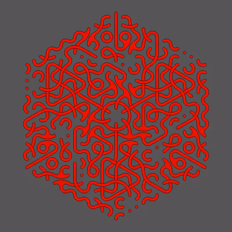 Threefold Symmetry - Dark Variations #142