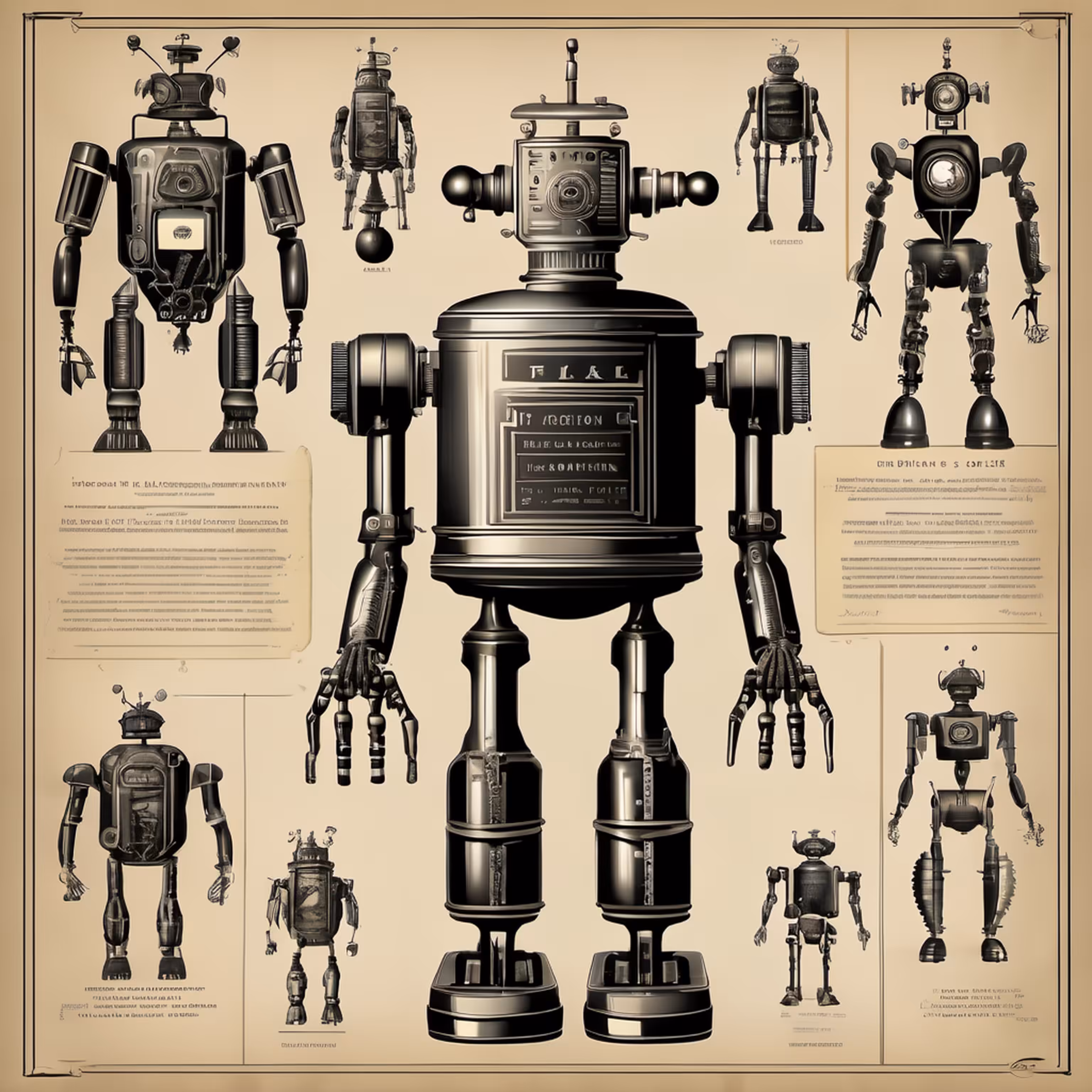 STUDIES ON ROBOTS - 19TH CENTURY #24