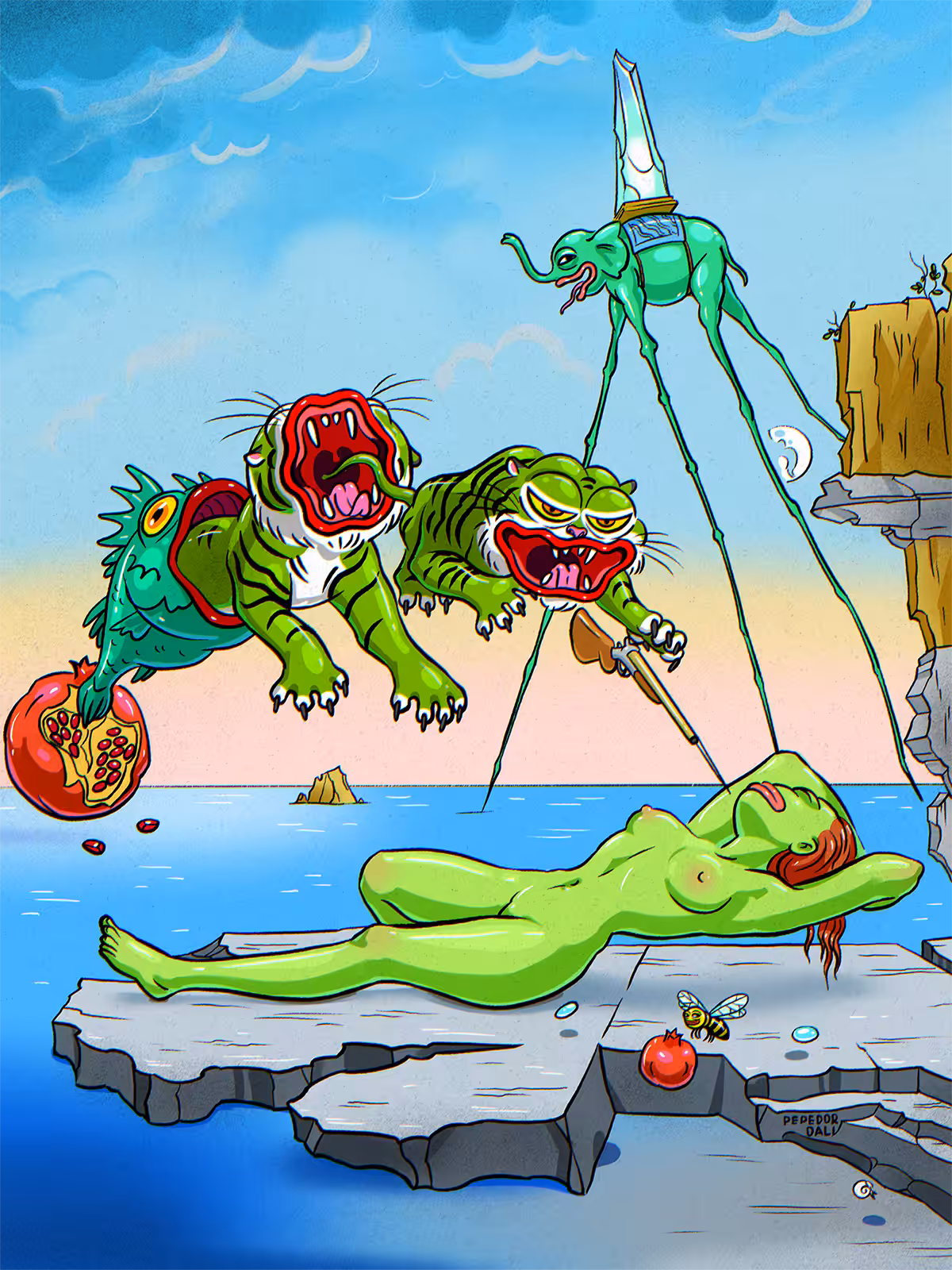 Dream Caused by the Flight of PEPE