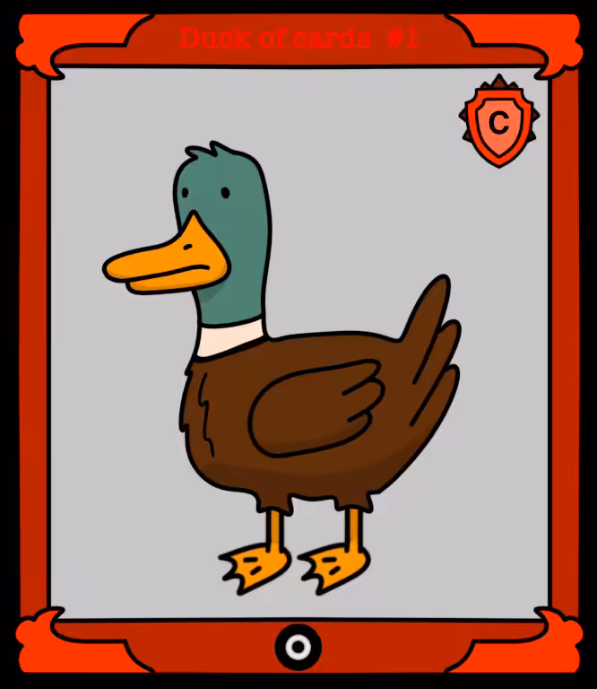 Duck of cards #1 