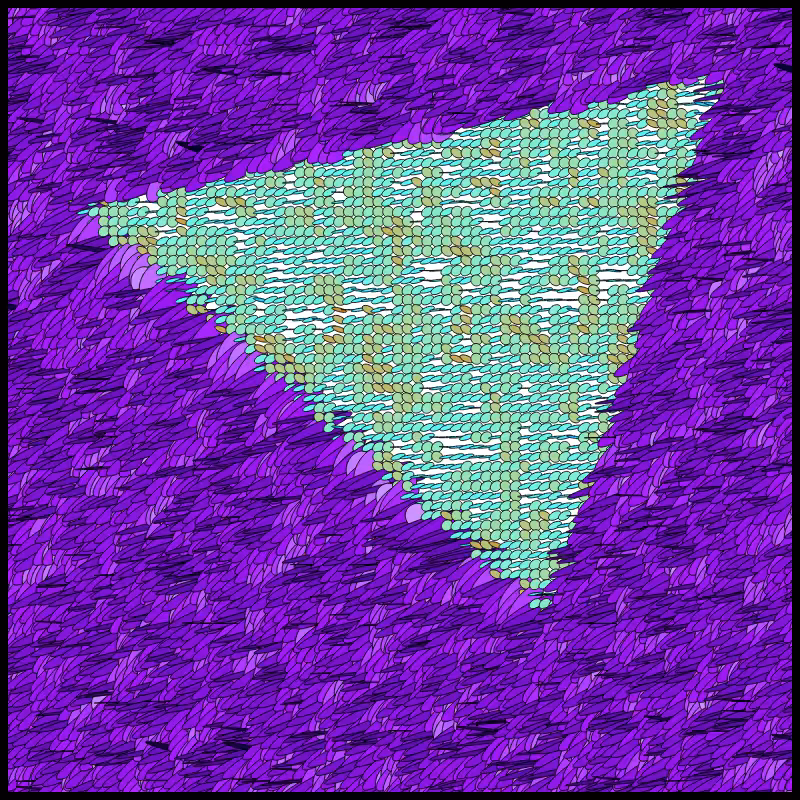 Flow Field Circles Triangle #15