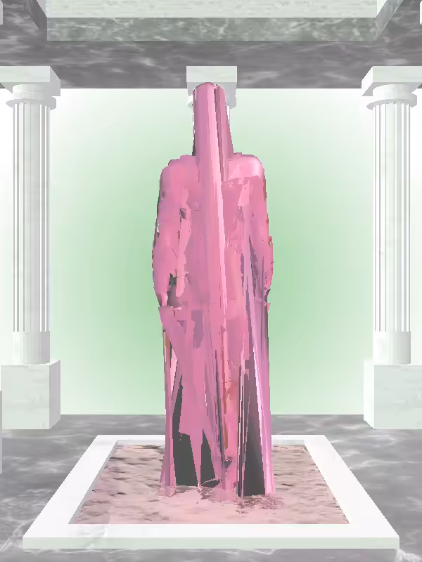 The Phone Calling Sharp Magenta Man #4515