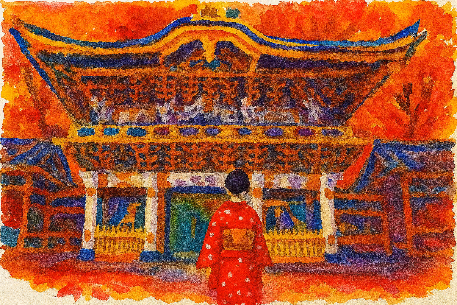 Eternal Autumn at Toshogu Shrine