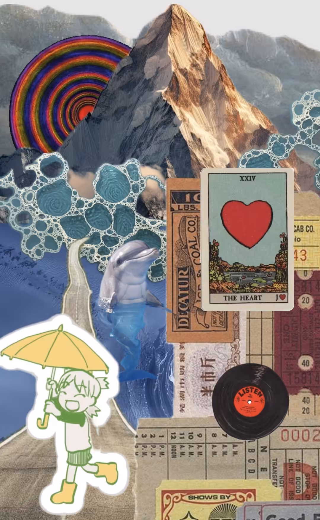 Collage art: Mountain