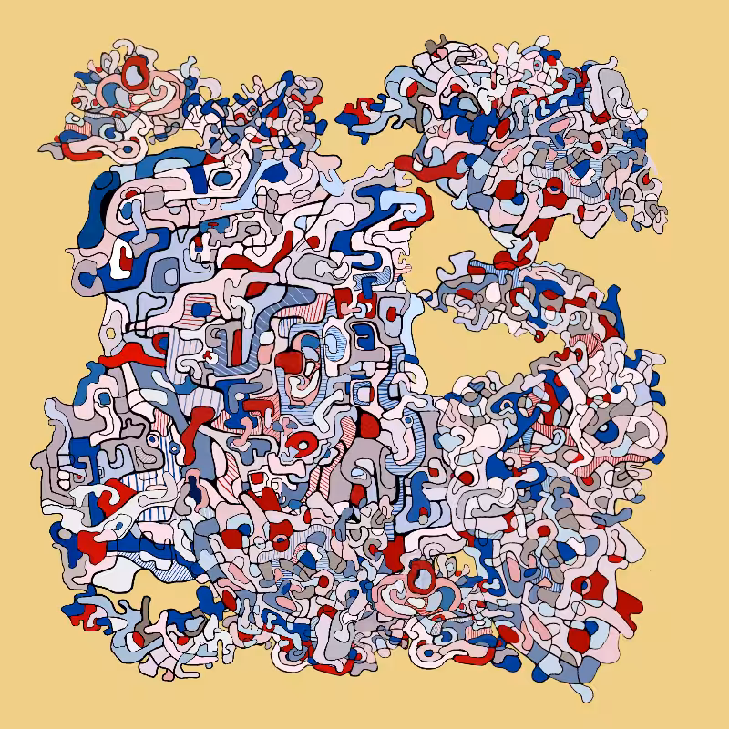 Swim in Dubuffet Thought #11