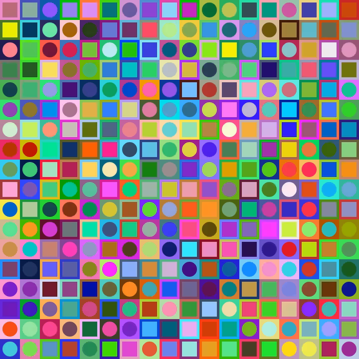 Square Dot Composition #25