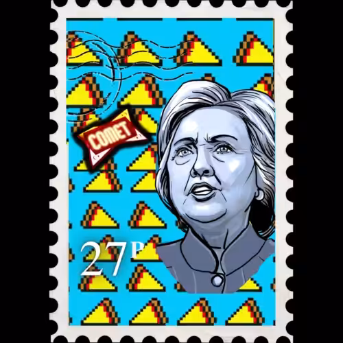 HELLARY -  SATIRICAL BRITISH POSTAGE STAMP