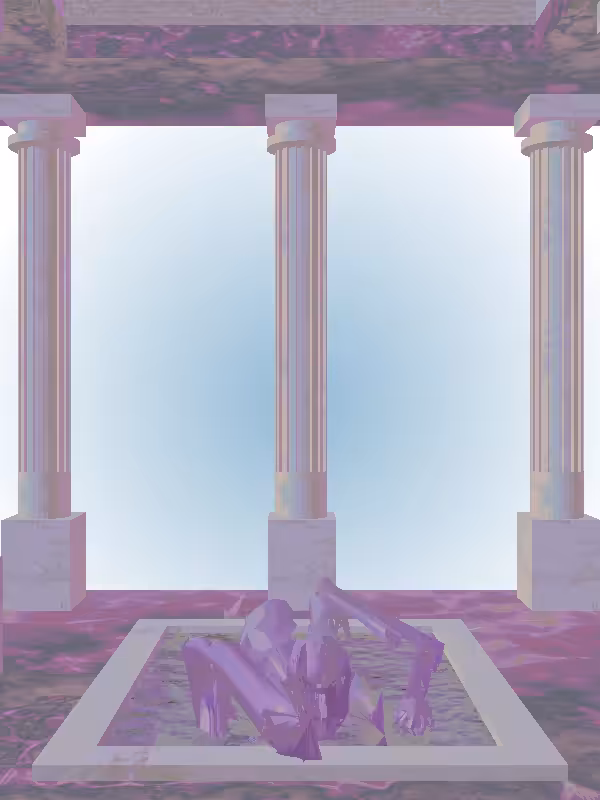 HeavenComputer: The Athletic Glossy Violet Woman #4897