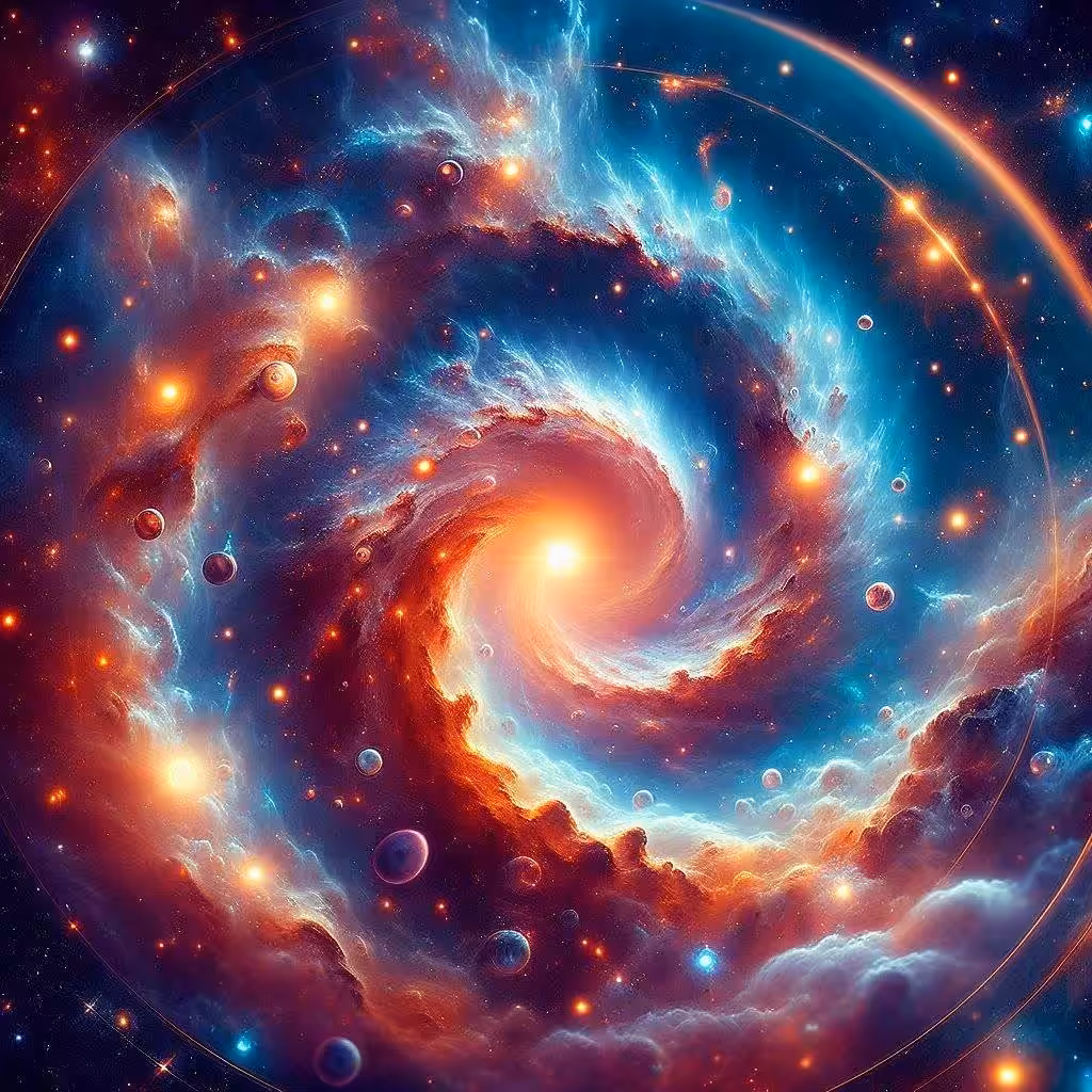 Colorful galaxy.1