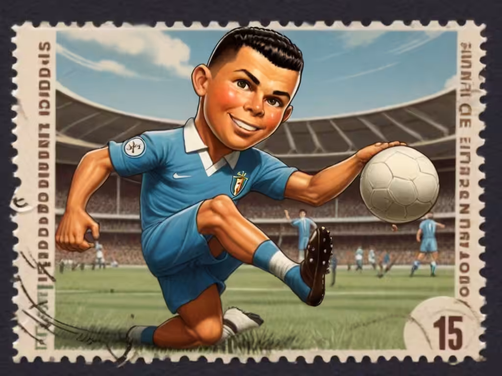 Art  stamp: Cristiano Ronaldo