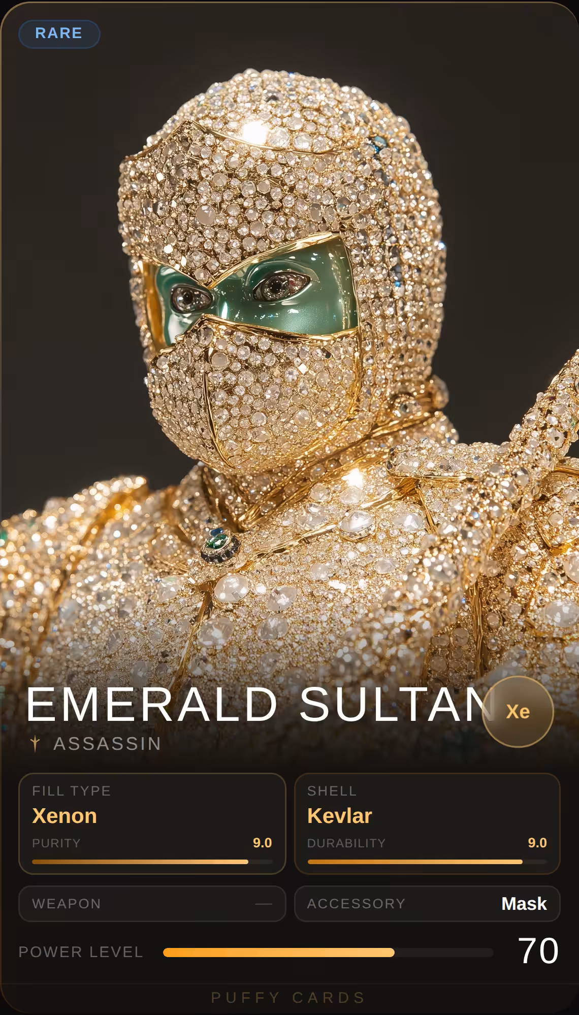 Puffy Cards: Emerald Sultan