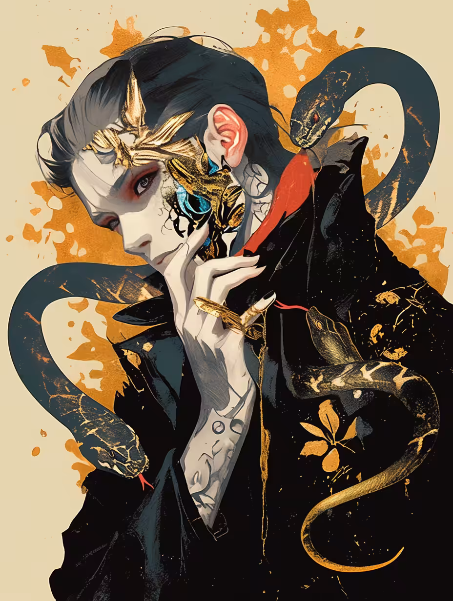 TEZOSART: Snakes Man