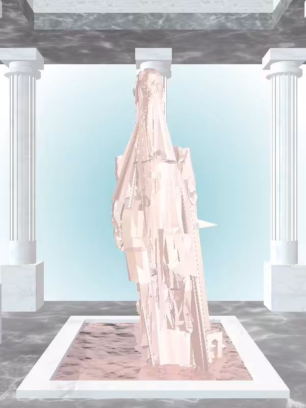 HeavenComputer: The Fragmented Excited Peach Halo Woman #2270
