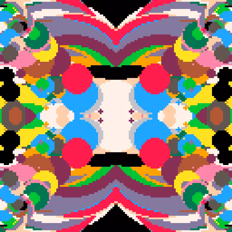 Rapid Psychedelic Inkblot Test Generator #55