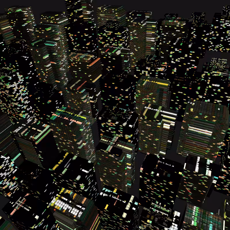 Night city glow #51