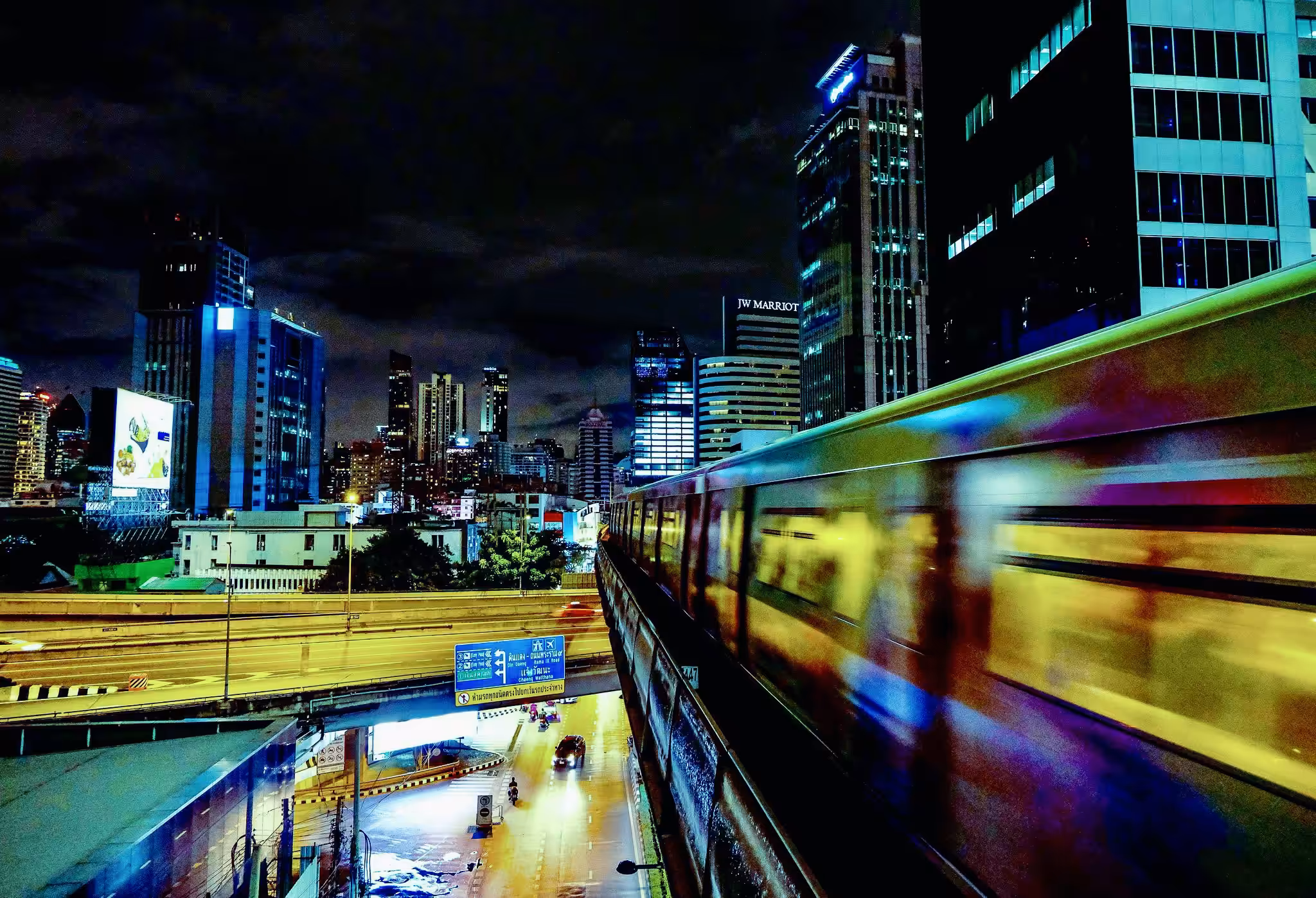 Cyberpunk Bangkok - Skytrain Glitch