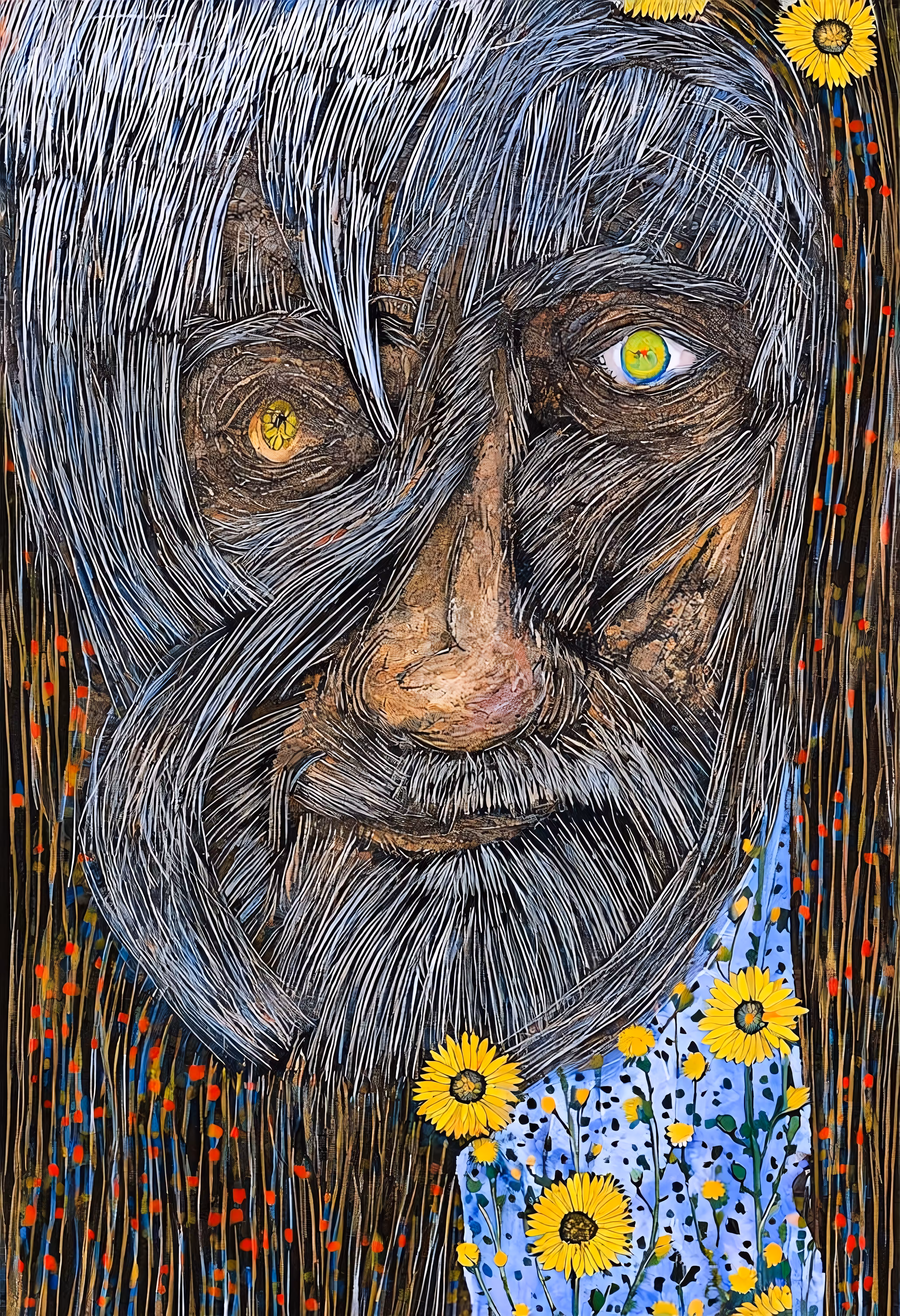 The Wise One with Flower Eyes