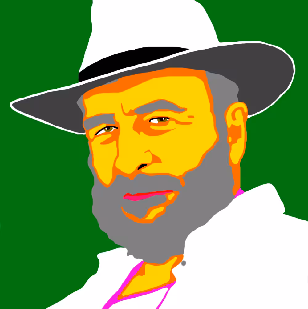 Jean Claude avec son Borsalino