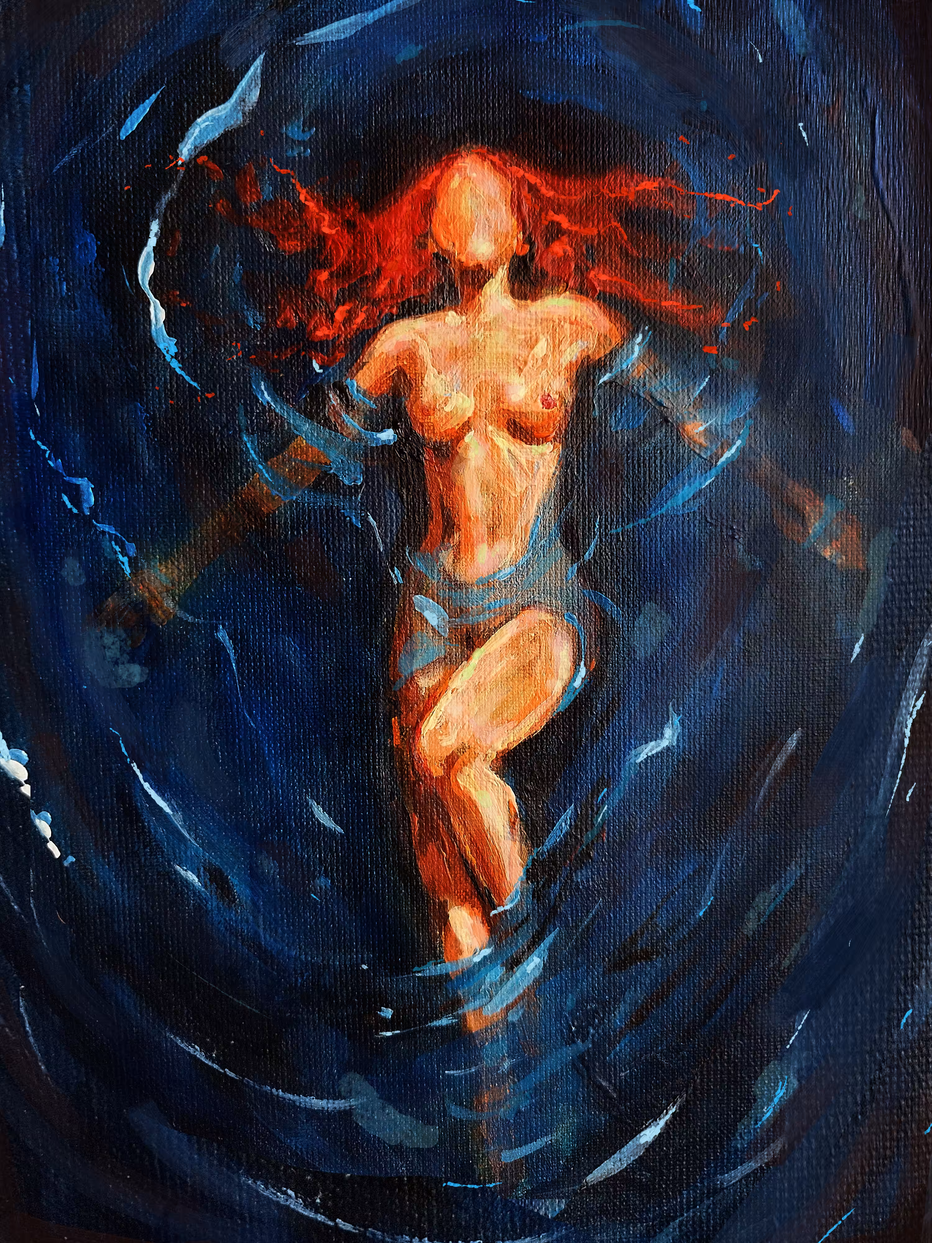 Someone stole my portrait #2 (painting version)
