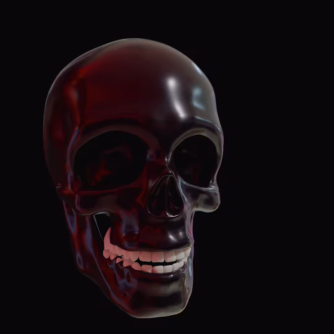 Skull Black Gold