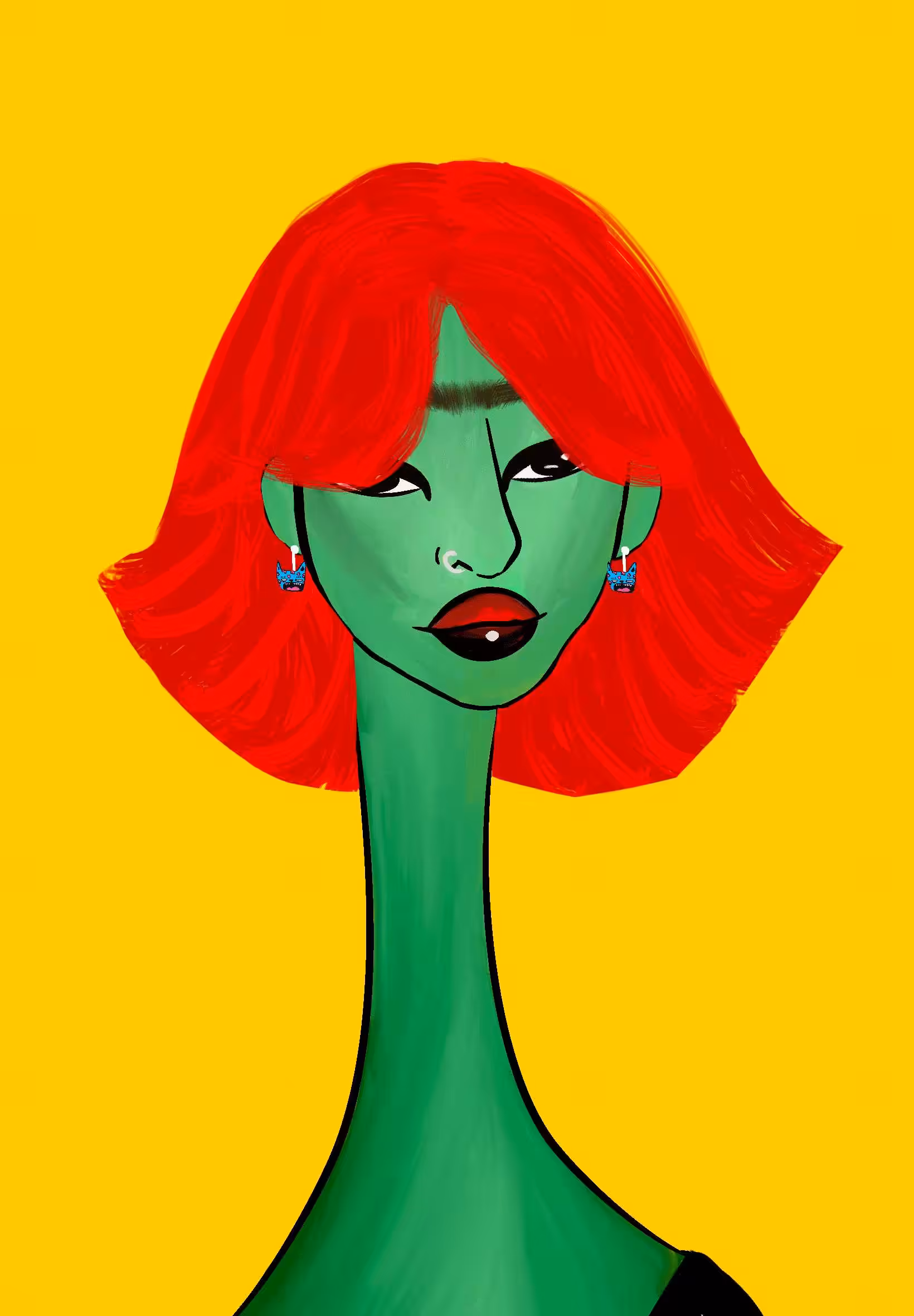 Long Neckie Ladies: Long Neckie Lady #3317