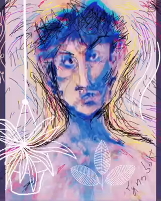 Blue Portrait 