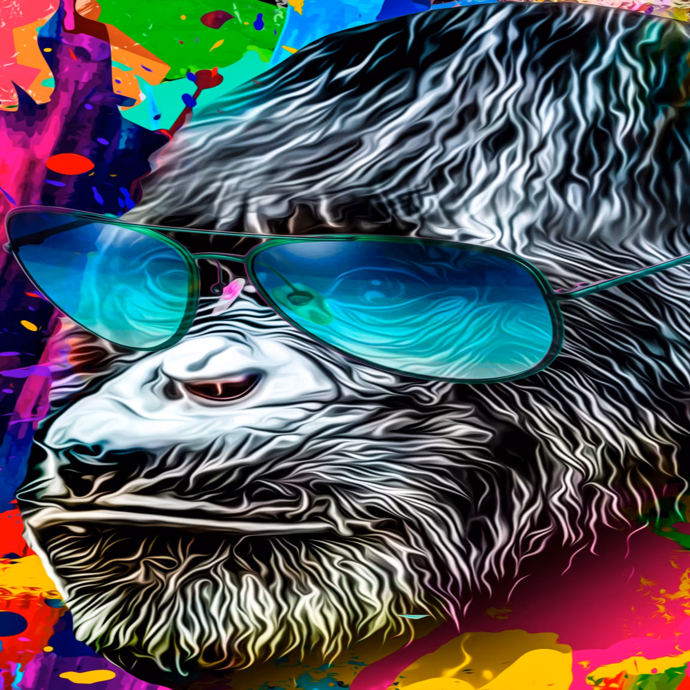 Singe à lunettes