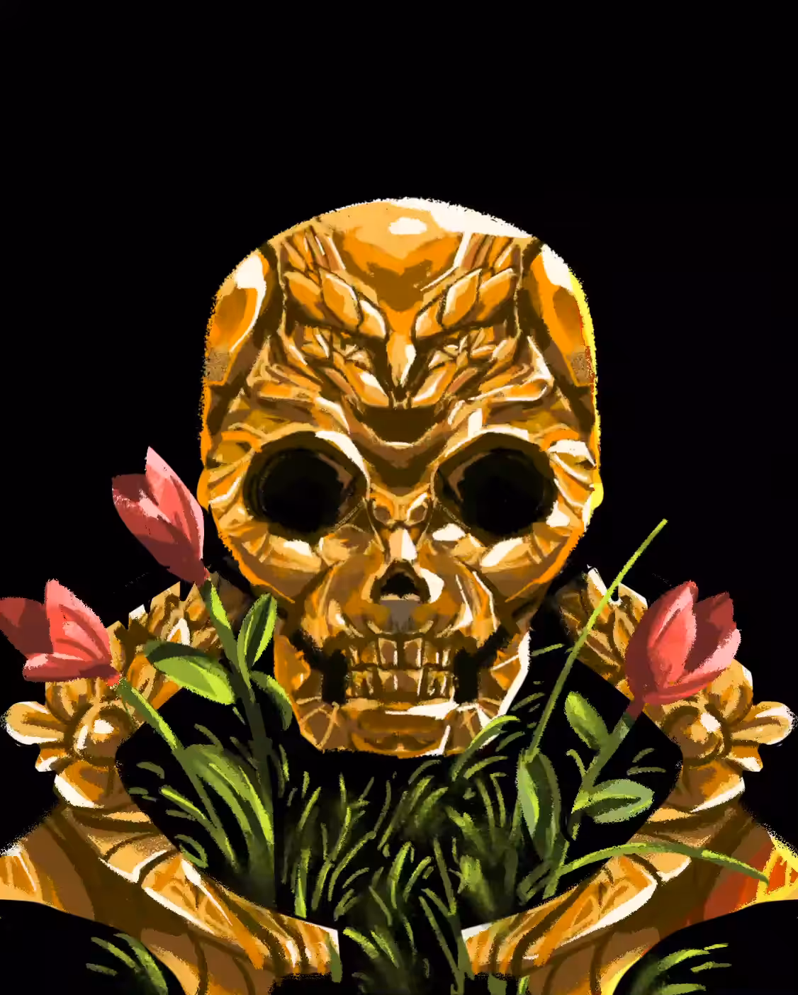 Gøld $kull Tombstone