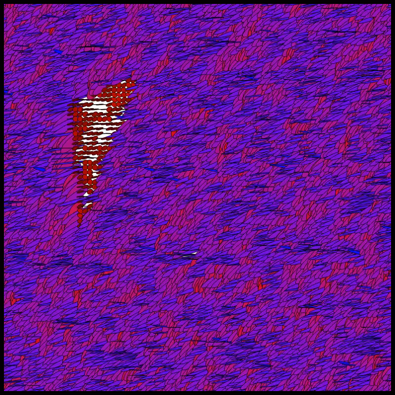 Flow Field Circles Triangle #6