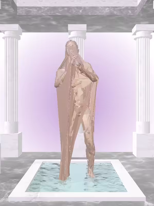 HeavenComputer: The Fragmented Cheering Holy Brown Woman #3754