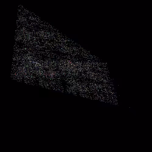 abstract random pixel and color