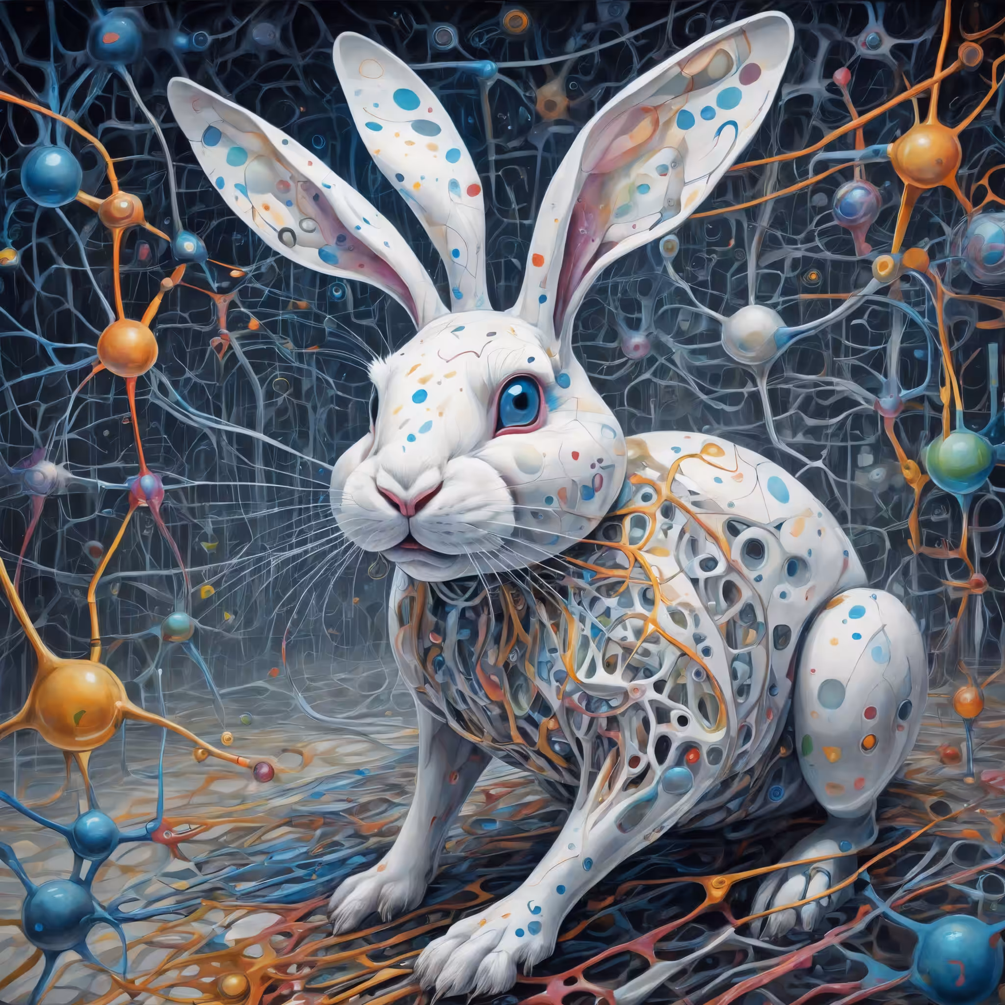 The strange white rabbit