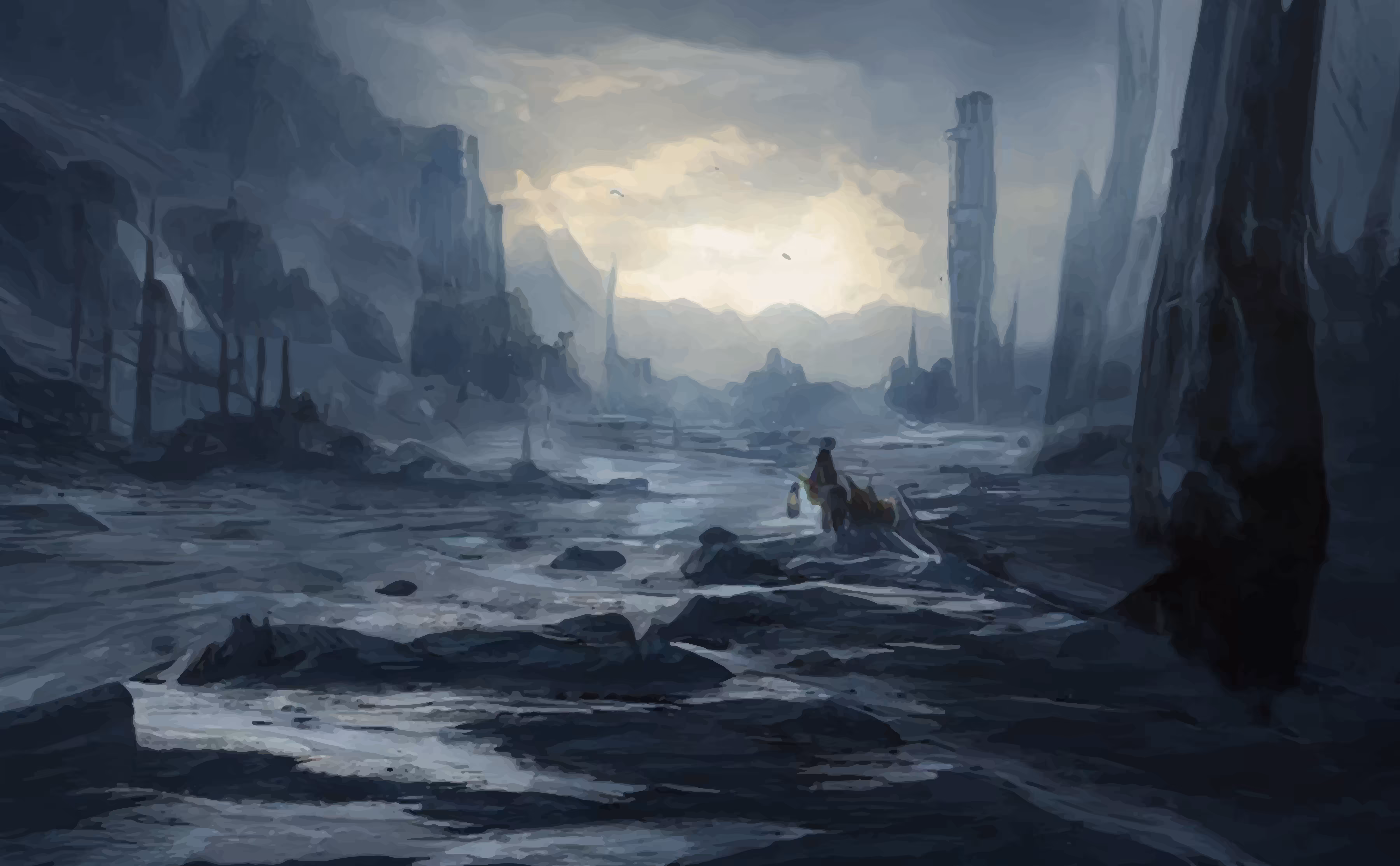 The frozen place