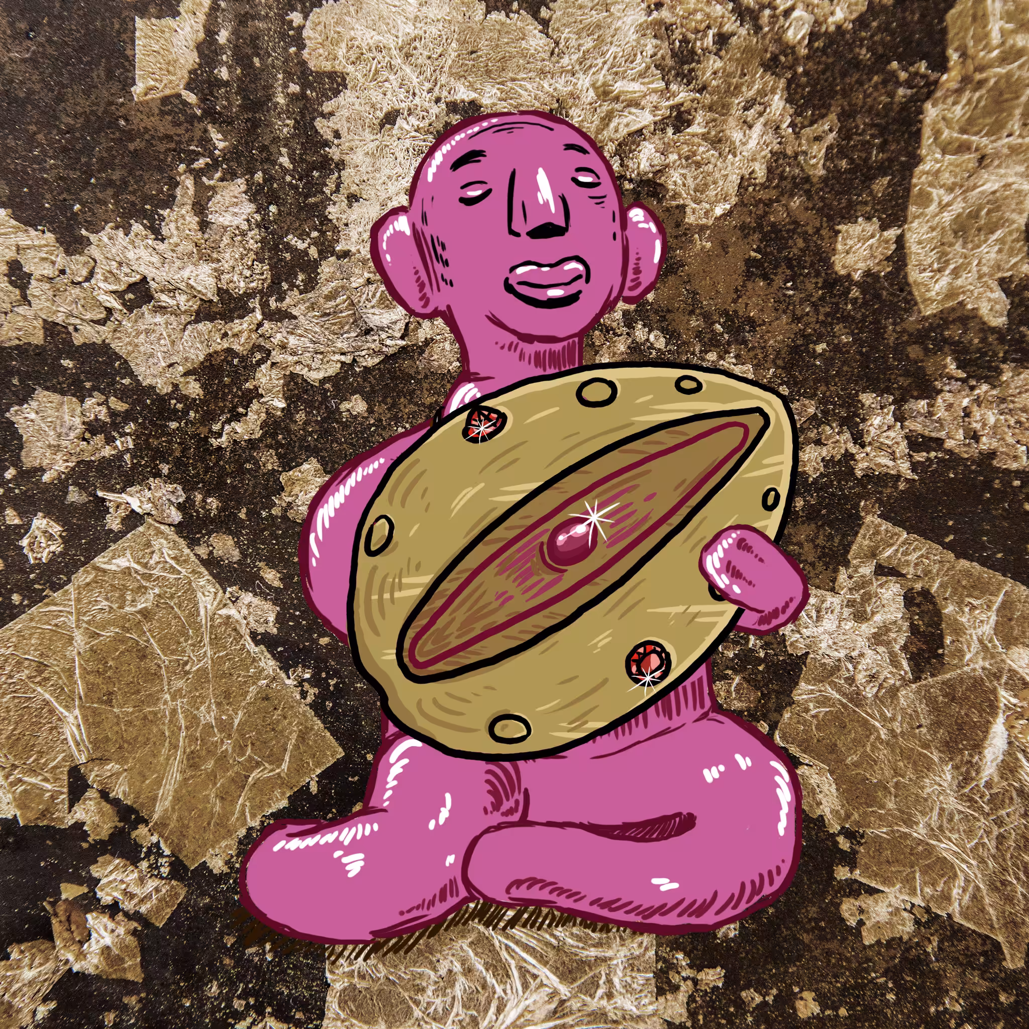 THAIGHOST: Clay No.018 - The Golden Vagina 
