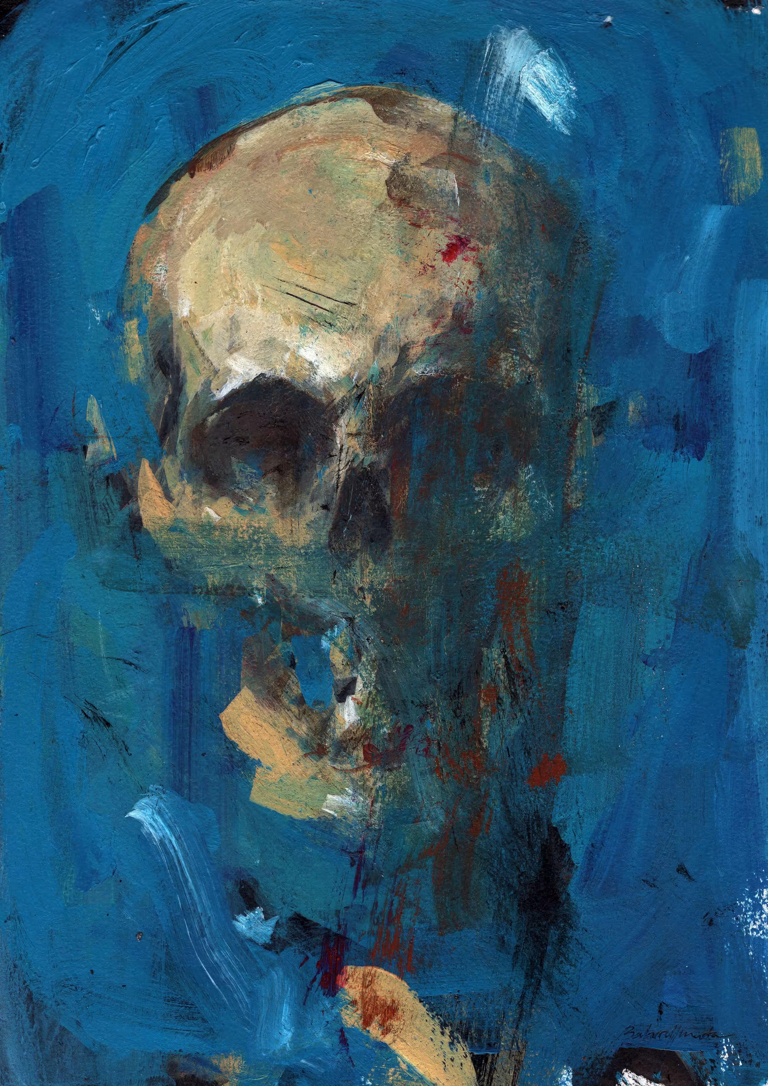 Skull in color