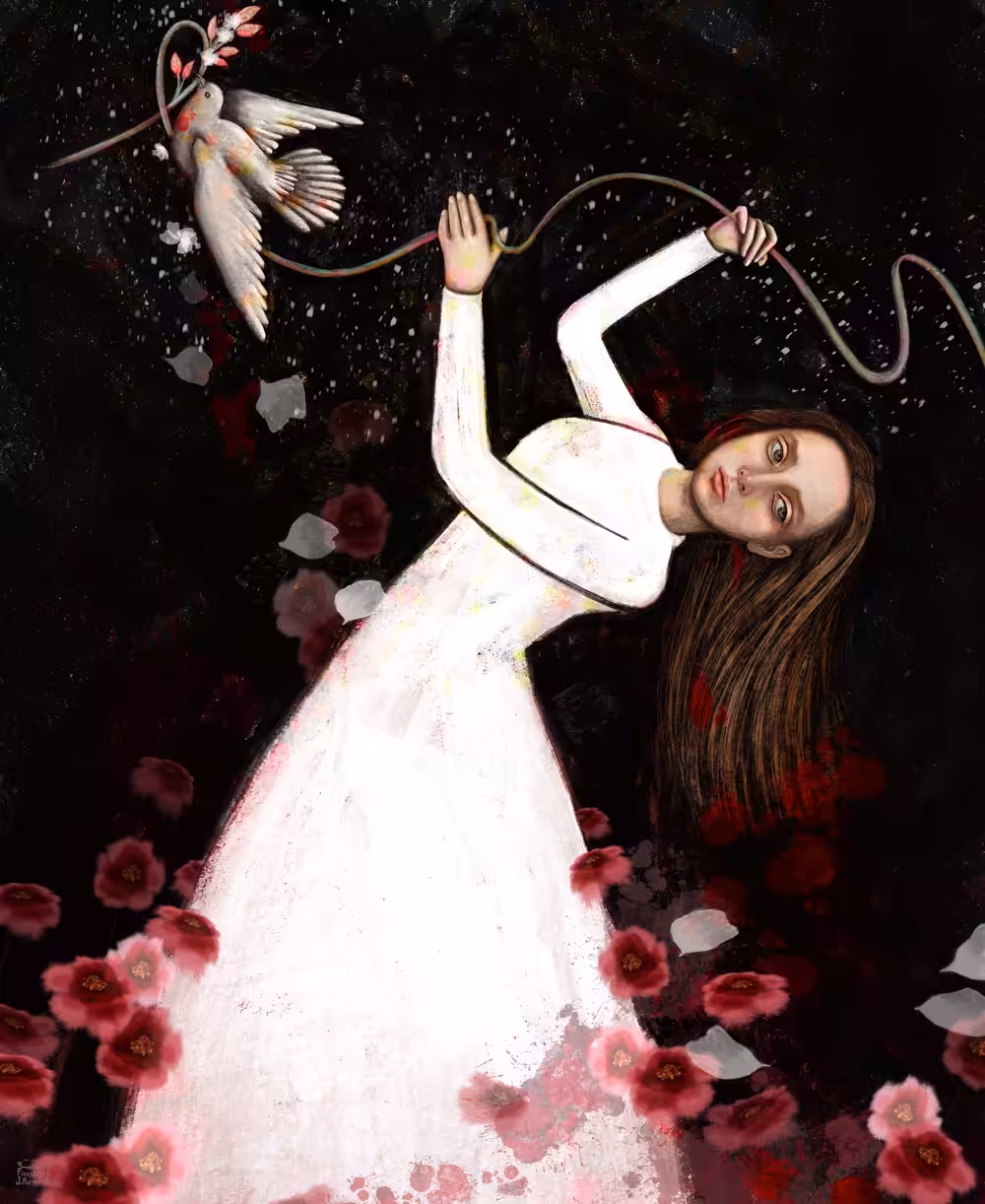 The fragrance of red flowers