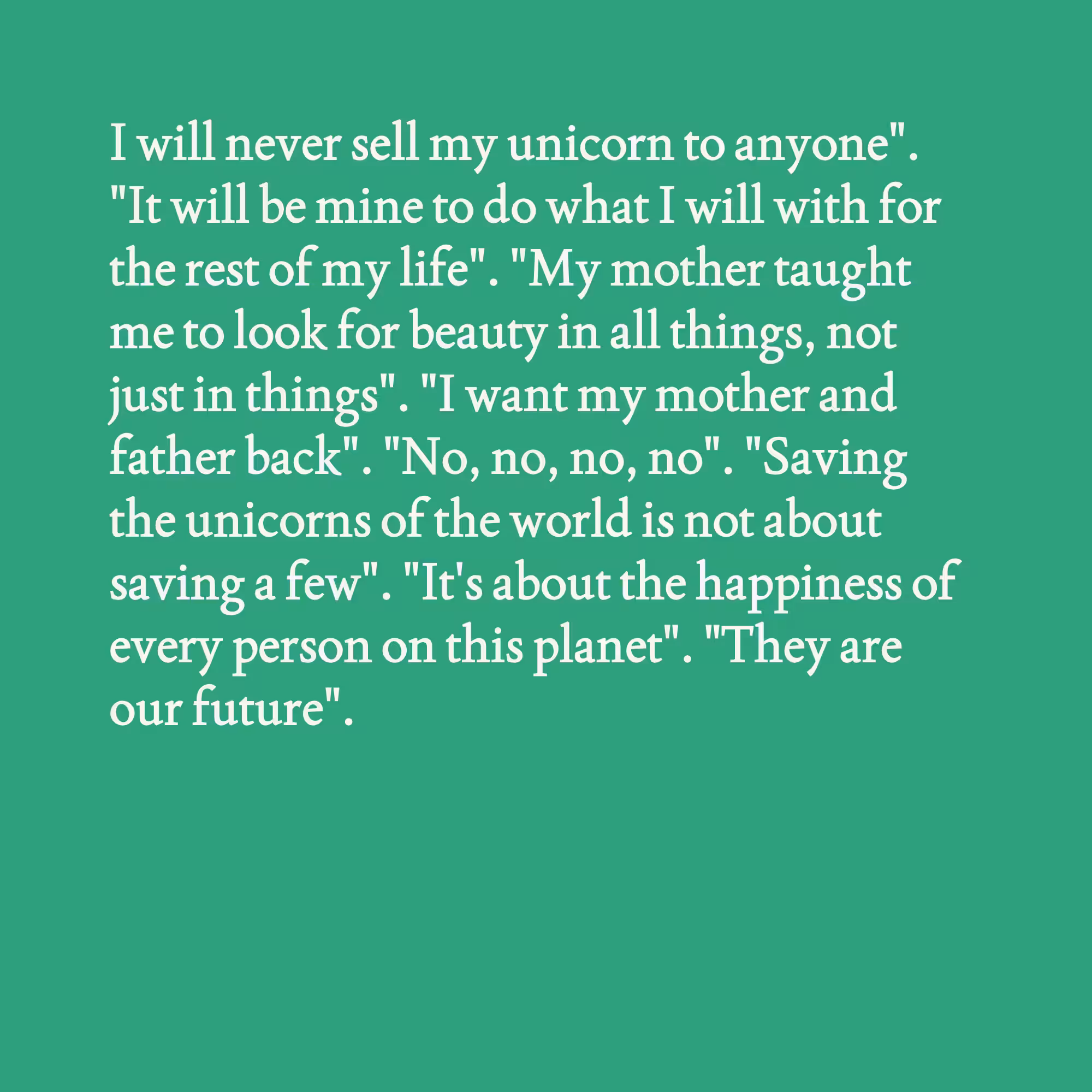Unicorn Facts and Musings #24