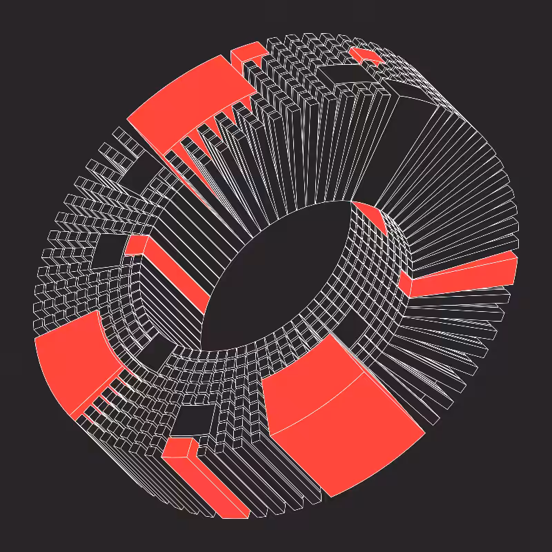 Ex Mobius (Neon Red) #5