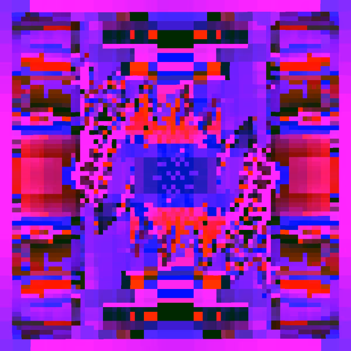 Psychedelic Dance of Pixels #24