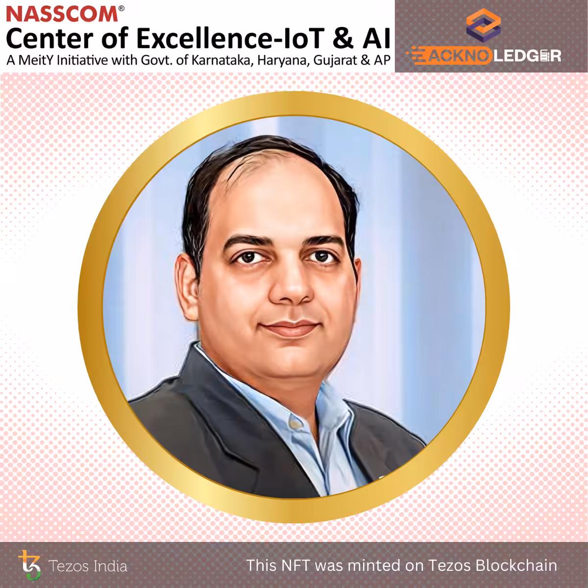 NASSCOM CoE IOT & AI Metaverse Conclave - Speakers: Nirupam Srivastava - NFT Business Card